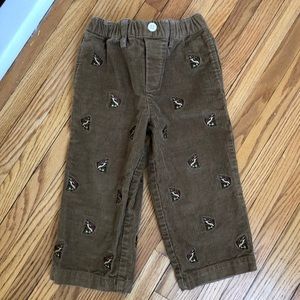 Vineyard Vines Boys 2t corduroy pants with fish